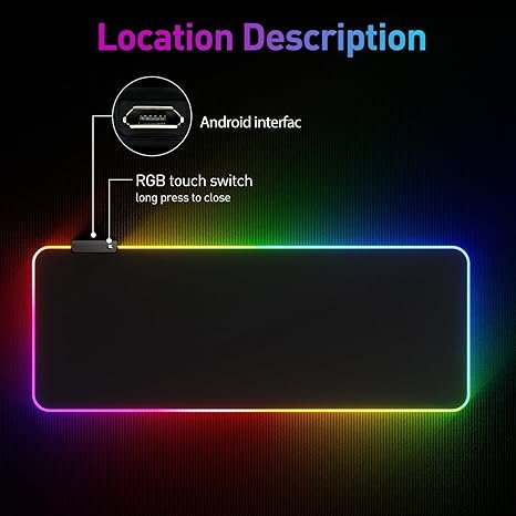 LED Mouse Pad – Large RGB Gaming Mouse Mat - Image 3