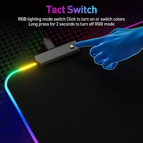 LED Mouse Pad – Large RGB Gaming Mouse Mat - Image 4