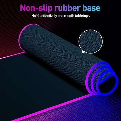 LED Mouse Pad – Large RGB Gaming Mouse Mat - Image 6